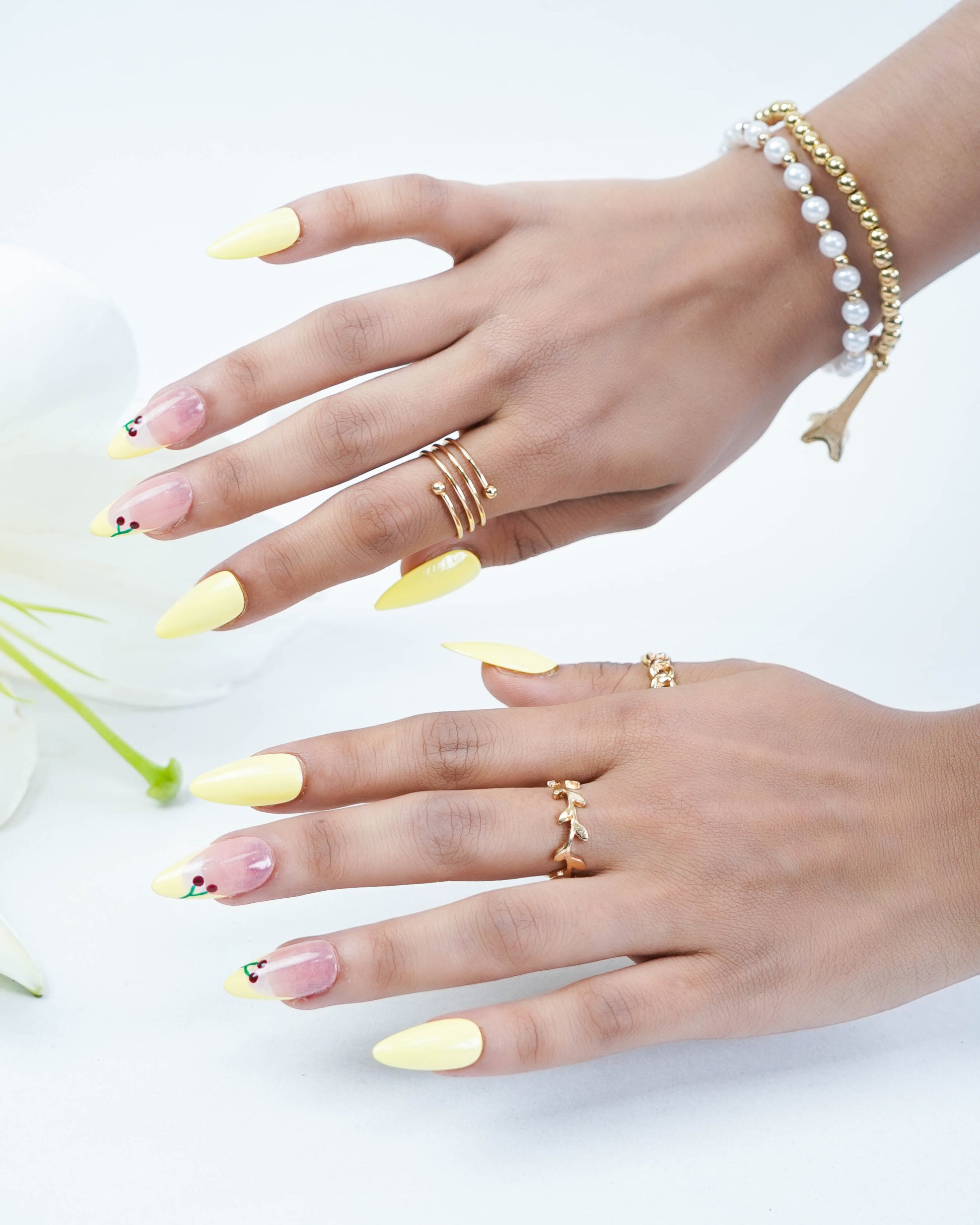 Citrus Cherry Crush Press On Nails