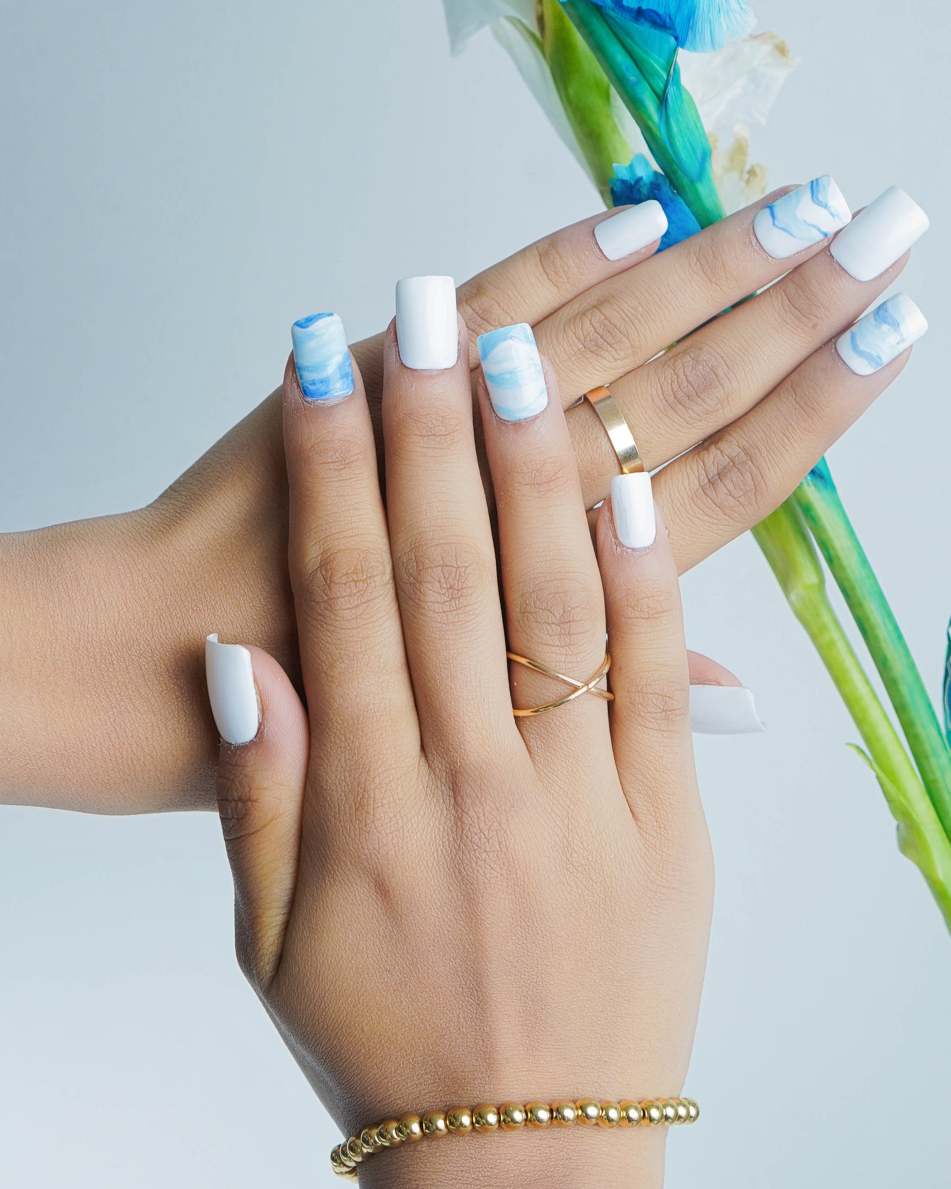 Marble Mood Press On Nails