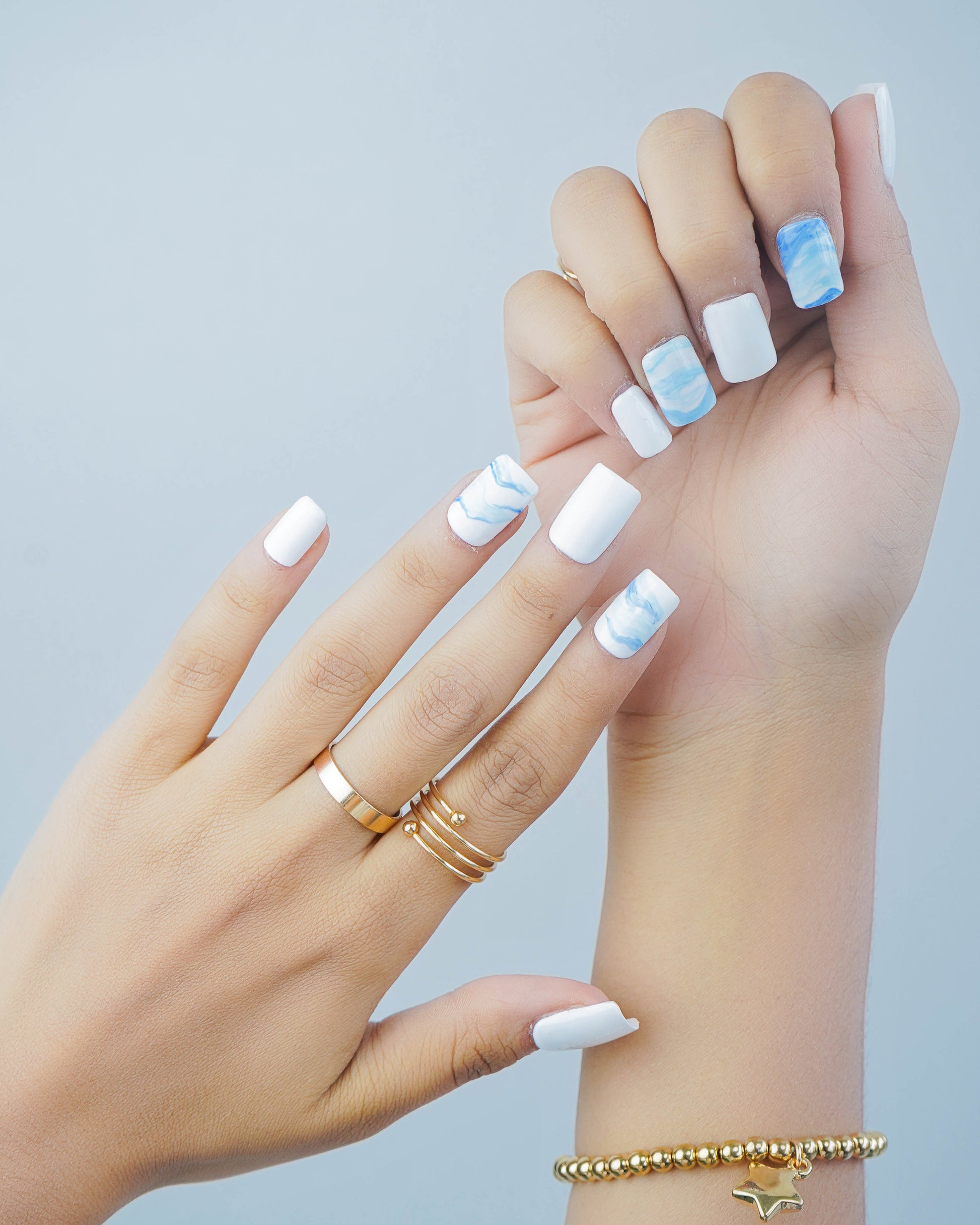 Marble Mood Press On Nails