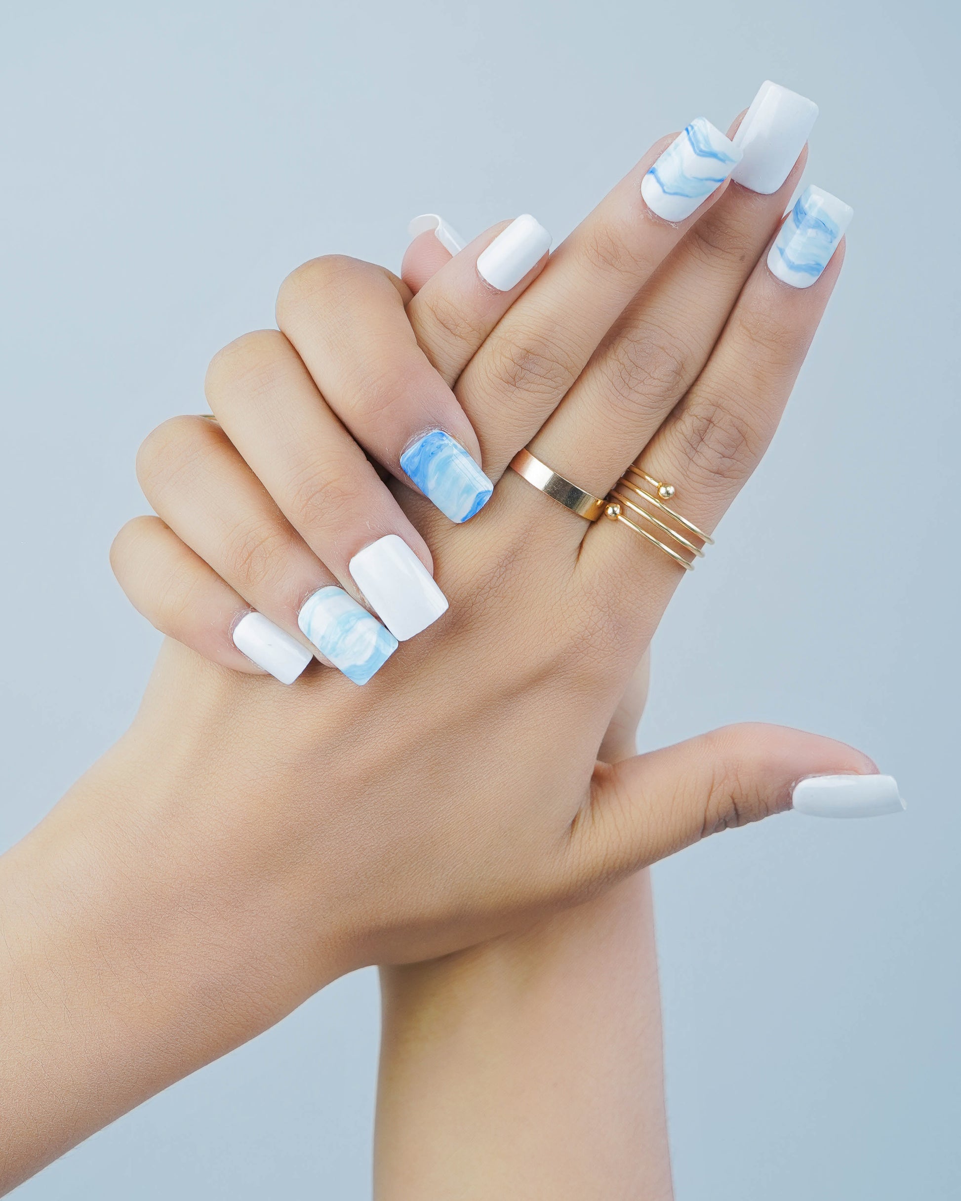 Marble Mood Press On Nails