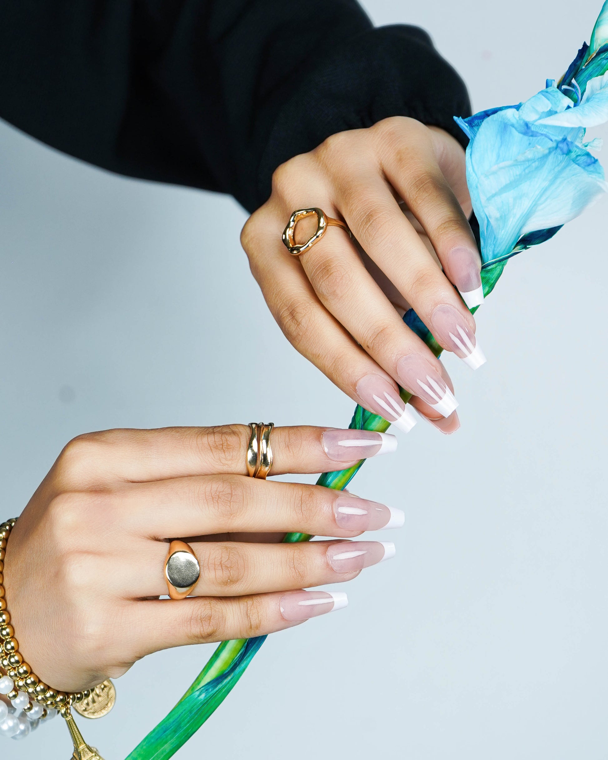 French Affair Coffin Press On Nails